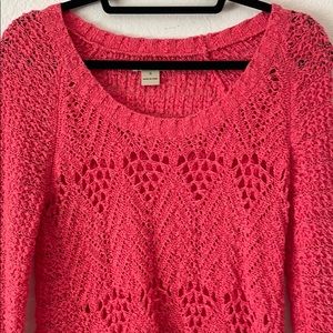 Lucky Brand Pink Sweater in Great Condition Sz S